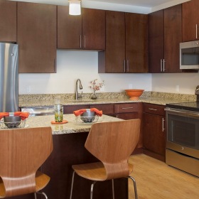 kitchen interior with ample counter-space