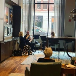 We hope everyone had a great weekend. Our residents were very fortunate to enjoy fresh pancakes and be able to listen to live music from a few artists of the @portsmouthsymphony Instagram post from @residencesatportwalkplace on March 28, 2022 09:03:33am